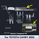 Toyota Camry 2025 Center Console Protective Film TPU Scratch Resistant