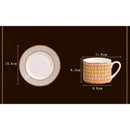 European Ceramic Coffee Cup Set With Plates And Gift Box