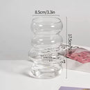 Modern Pink Glass Vase Hydroponic Flower Vase For Home Decor