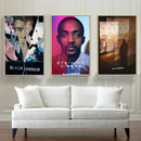 B-BLACK Mirror Wall Poster Self Adhesive For Bedroom Living Room