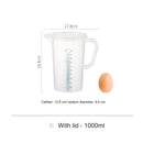 SHIMOYAMA Plastic Measuring Cup Transparent Liquid Measuring Jug Container