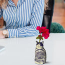 Polka Dot Cat Flower Vase Resin Tiny Animal Home Shelf Decor