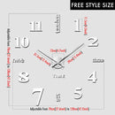 MCDFL Luxury 3D Wall Clock For Living Room Kitchen Bedroom Decor