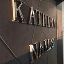 3D Silver English Letters Wall Stickers Acrylic Mirror Home Decor