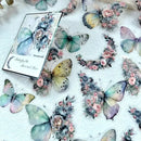 Vintage Butterfly Stickers 30pcs DIY Decorative Scrapbook Journal Labels