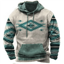 Vintage Ethnic Hoodie Oversized 3D Print Hooded Sweatshirt Unisex