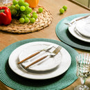 Round Dining Table Placemat 38cm Biodegradable Woven Insulation Mat