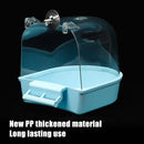 Clear Hanging Bird Bath For Parakeet Canary Budgerigar Cockatiel