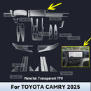 Toyota Camry 2025 Center Console Protective Film TPU Scratch Resistant
