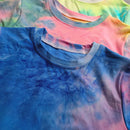 Kids Tie Dye T-shirt Summer Short Sleeve Toddler Girls Boys Tops