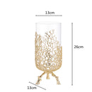 Imitation Coral Ornaments Resin Crystal Metal Tree Ocean Decor Figurines