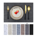 Kitinjoy Heat Resistant Placemats Waterproof Faux Leather Table Mats Easy Clean