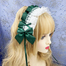 Lovely Sweet Anime Maid Cosplay Headband Lace Flower Hair Accessory