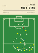 Football Canvas Wall Art Golden Goal Soccer Sports Poster Print