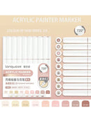 Languo 9pcs Acrylic Marker Pen Set Soft Brush Paint Pens For Art