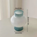 Modern Pink Glass Vase Hydroponic Flower Vase For Home Decor