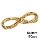 Gold Plated Hematite Beads Star Heart Shapes Loose Jewelry Beads