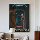 B-BLACK Mirror Wall Poster Self Adhesive For Bedroom Living Room Office