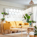 Hexagon Acrylic 3D Mirror Wall Sticker Set For Home Decoration