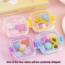 QIANKONG Cute Bento Box Eraser Set For Kids School Supplies