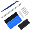 10Pcs Car Wrapping Vinyl Tool Kit Window Film Tinting Squeegee Set