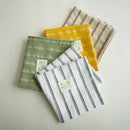 Japanese Retro Stripe Tablecloth Placemats Insulation Pad Home Decor