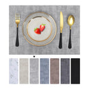 Kitinjoy Heat Resistant Placemats Waterproof Faux Leather Table Mats Easy Clean