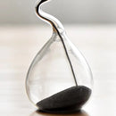 Modern Hourglass Timer Black Glass Sand Clock Home Decor Ornament