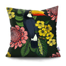 45x45CM Tropical Plant Parrot Sofa Cushion Cover Set Decorative