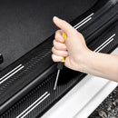 Car Carbon Fiber Door Sill Sticker For BYD Dolphin Mini EV Threshold