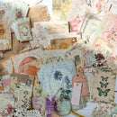 Vintage Scrapbooking Paper Kit 100pcs Pack Light DIY Journal Decor Materials