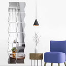 10 Pieces 3D Mirror Wall Sticker Wave Combination For Living Room