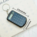 Mini Transparent Calculator Portable Flip Keychain Compact For Students