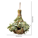 Natural Grass Bird House Hanging Parrot Nest Outdoor Resting Place