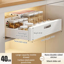 In-Cabinet Pulley Drawer Organizer Kitchen Shelf Spice Storage Box