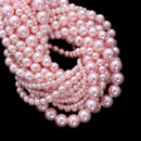 Glass Imitation Pearls Beads Round Loose For Jewelry Making