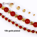 18K Gold Plated Spacer Bead For Jewelry Making 2.5 To 6mm