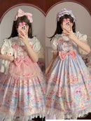 Sweet Lolita Dress Vintage Gothic Sleeveless Summer Princess JSK