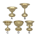 Metal Vase Golden Decorative Flower Arrangement Sculpture Ornament