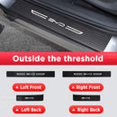 Car Carbon Fiber Door Sill Sticker For BYD Dolphin Mini EV Threshold