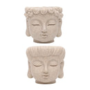 Buddha Head Flower Pot Planter Vase For Home Office Decor