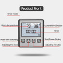 Digital Meat Thermometer With Stainless Steel Probe And Alarm Timer