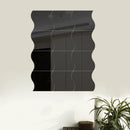 10 Pieces 3D Mirror Wall Sticker Wave Combination For Living Room