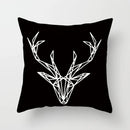 Black And White Geometric Cushion Cover Cube Letter Print Sofa Pillow