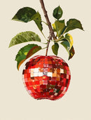 Retro Fruit Disco Ball Poster Citrus Apple Strawberry Canvas Art