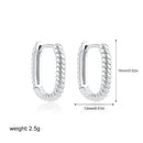 Twisted Circle Hoop Earrings Gold Plated Double Geometric Mini Hoops