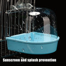 Clear Hanging Bird Bath For Parakeet Canary Budgerigar Cockatiel