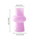 Modern Pink Glass Vase Hydroponic Flower Vase For Home Decor
