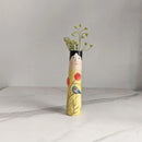 Bohemian Girl Face Resin Art Sculpture Vase For Indoor Decoration