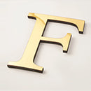 Golden Mirror Acrylic Wall Sticker Large 20cm DIY English Letters Decor